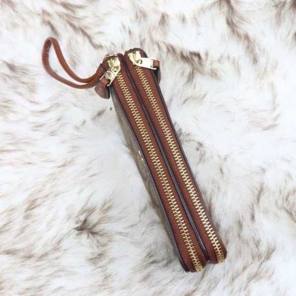 DOUBLE CORNER ZIP WRISTLET SIGNATURE CANVAS 87591 - Picture 5 of 9